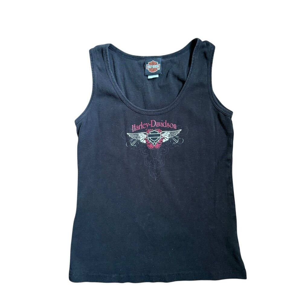 Harley Davidson 2007 Tank Black/Pink Size M Milwaukee WI GUC